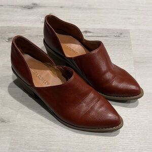 Cynthia Rowley Brown Pointed-Toe Slip-On Loafers